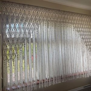 Macrame curtains and drapes
