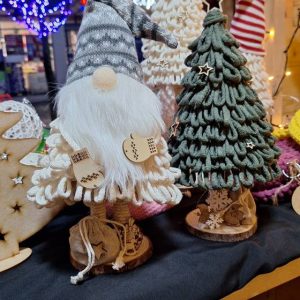 Santa Clauses and Christmas trees